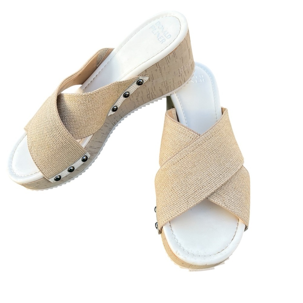 Donald Pliner Summera Tan Platform Sandals size 9